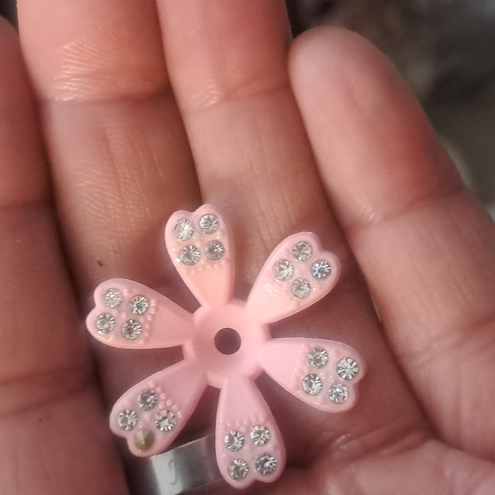 10x Colorful Flower Glitter Beadable Pen Lot